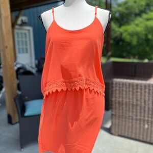 Sage Vibrant Orange Dress
